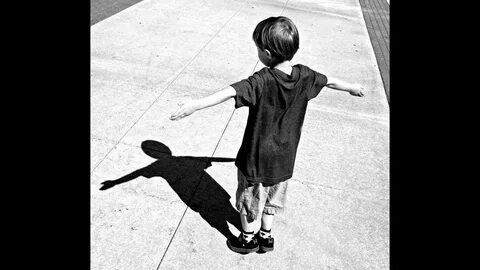 The boy is going