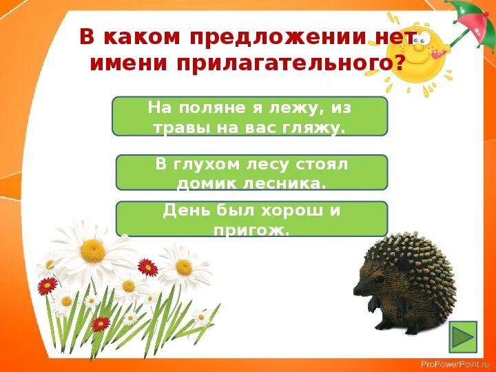 Имя прилагательное 5 класс конспект и презентация. В каком предложении нет имени прилагательного. на поляне я лежу из травы на вас гляжу. на полянке придумать прилагательное. на поляне я лежу из травы на вас гляжу 5.