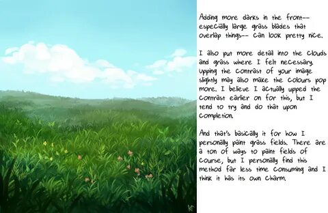 Grass tutorial (reminds me of Flower) How To Draw Fur, Painting Fur, Grass ...