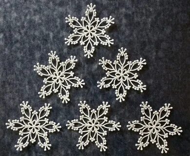 Кружево со снежинками