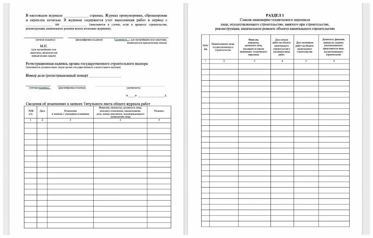 Общий журнал кс6