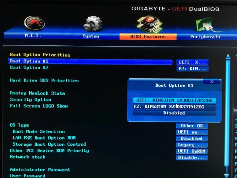 Windows boot manager что это в биос. Gigabyte uefi dualbios secure boot. boot options на gigabyte. boot is missing. storage boot option control uefi.