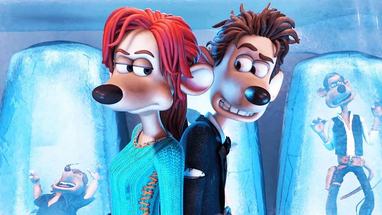 Flushed away. Смывайся Родди.