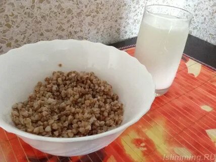 Гречка с кефиром калории