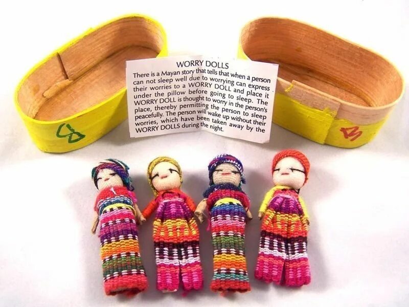 Worry Dolls Гватемала куклы утешительницы. Коробочка гватемальских кукол-. Кукла тревога.