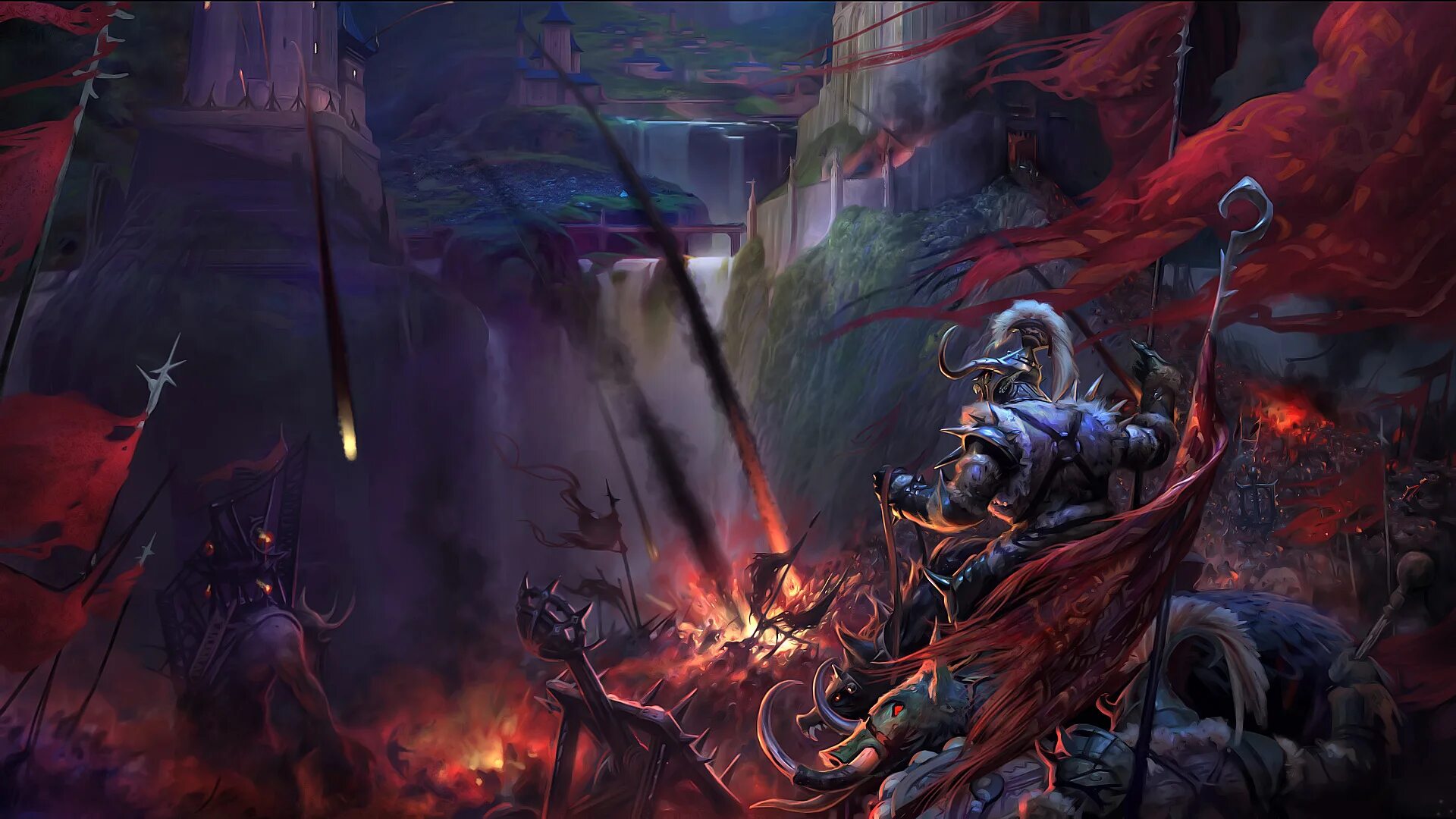 Поле битвы арт. Битва фэнтези арт осада крепости. Поле боя средневековье. Осада города фэнтези арт. Осада орлеана столетняя война.