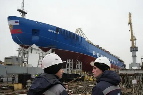 Спуск ледокола