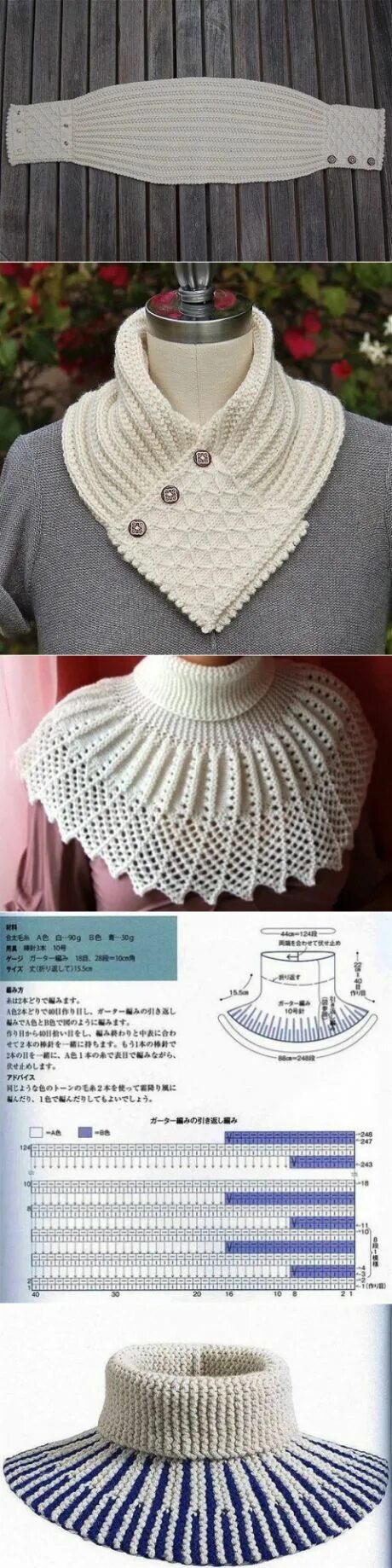 Пелеринка спицами. #накидка_спицами@knit_best схема* Источник: https://zhurnal.r