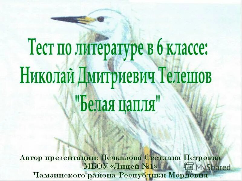 д телешов читать. текст телешов сочинение. белая цапля рассказ.