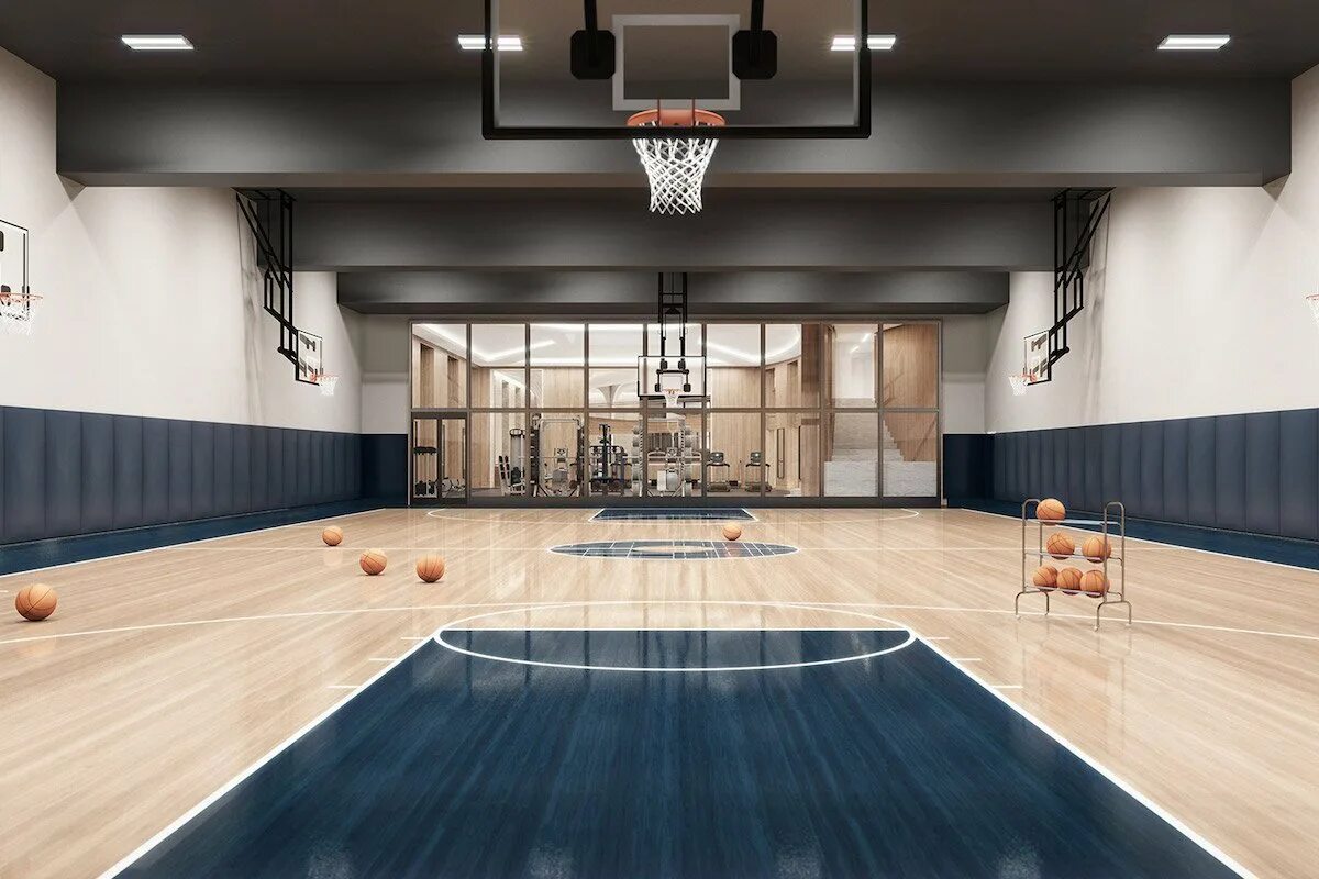 Спортивный зал. Баскетбольный зал. Спортзал баскетбол. Современный спортивный зал в школе. Красивые спортивные залы