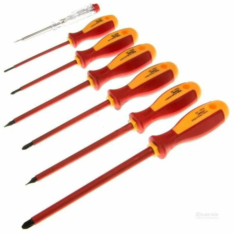 Набор отверток энкор 19836. Отвертка шлицевая 5,5х125 мм. , красный / желтый. Крестовая отвертка энкор 19671. Набор отверток энкор.