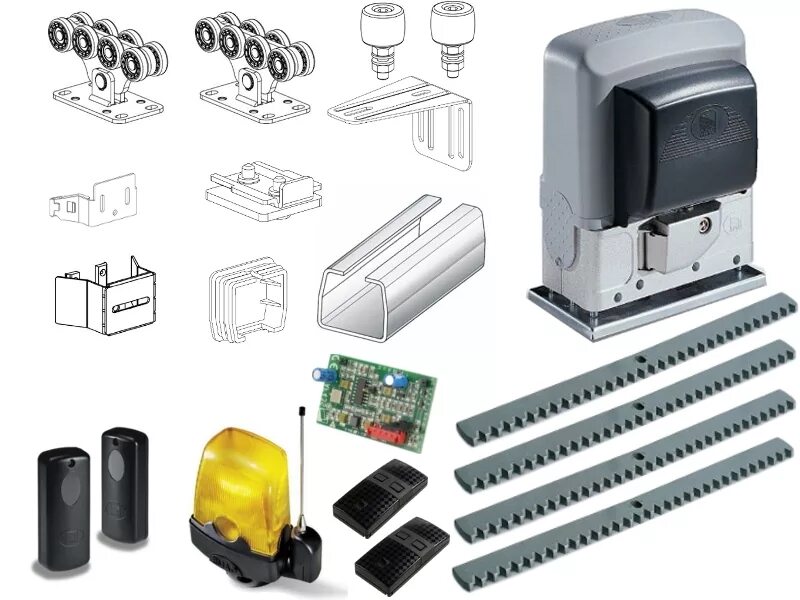 Came автоматика откатных. Came BX 608. Комплект для откатных ворот ALUTECH SGN-01-150-002-6 М. Опора роликовая SGN.01.100. ALUTECH автоматика ASL-1000kit.