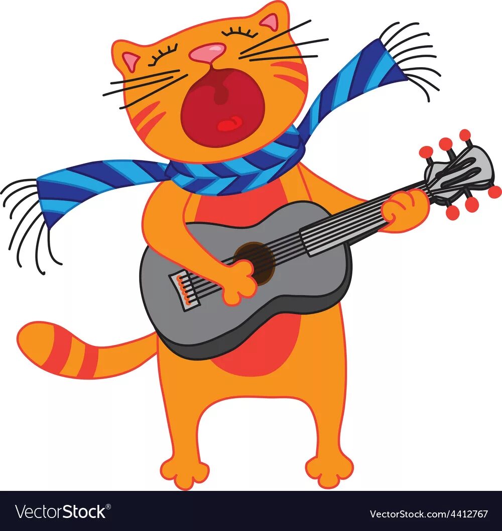 Cats can sing. Кот поет. Кот с гитарой. Коты с гитарой. Поющие коты.
