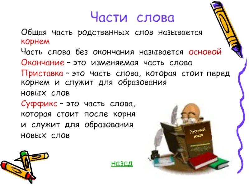 Часть слова сыну. Части слова. Части слова 3 класс. Части слова в русском языке. Правило части слова 3 класс русский язык.