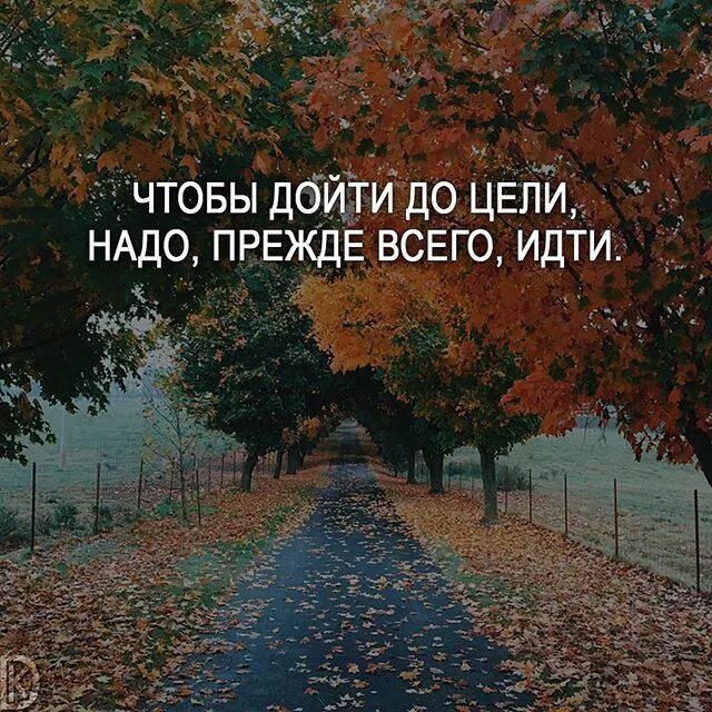 Чтобы дойти до цели надо идти. Чтобы дойти до цели нужно прежде всего идти. осень мотивация цитаты. чтобы добиться цели нужно прежде всего идти.