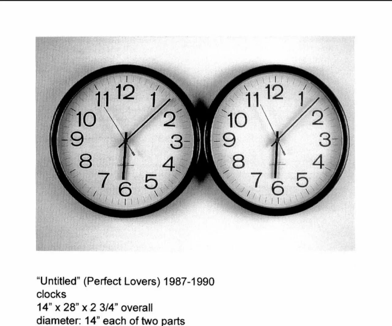 There are two clocks