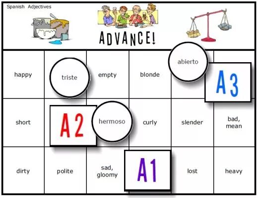 The adjective is games. Adjectives Board game. Printable games with adjectives. Extreme adjectives Board game. 8b Comparative adjectives Board game.