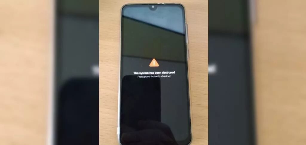 The system has been destroyed xiaomi redmi