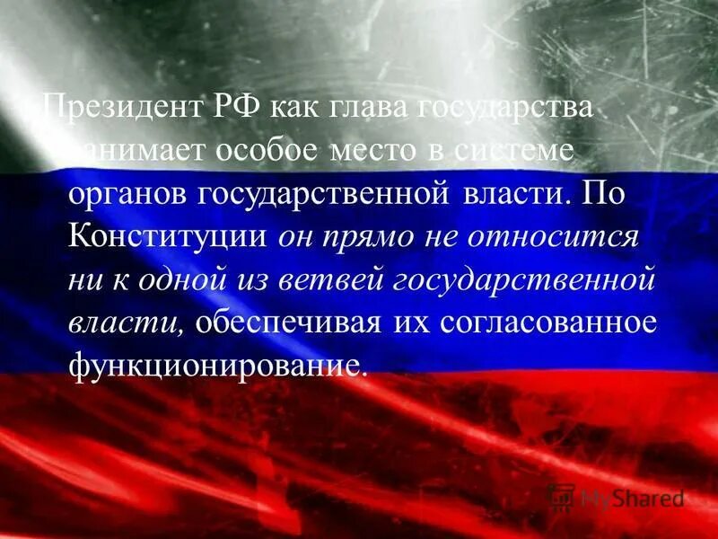 Место президента в системе государственной власти.