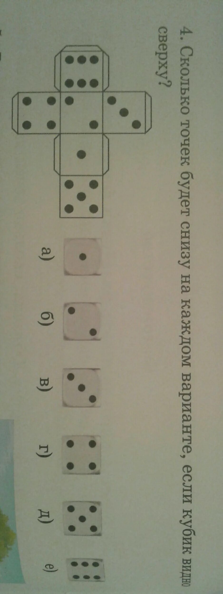 Сколько точек на кубике. Сколько точек на игральной кости. Кубик с точками сверху 5 а снизу. Сколько точек будет внизу на каждом варианте если кубик видно сверху.