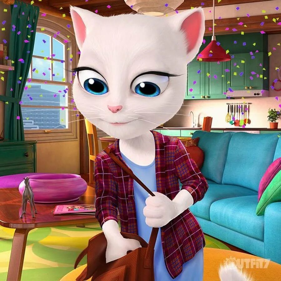 Разработчик анжелы. Анджела Анджела Анджела. Анджела 2. Talking Angela игра.