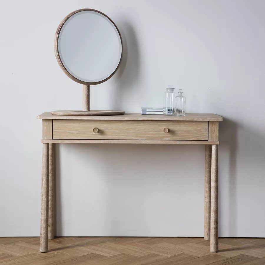A table with a mirror