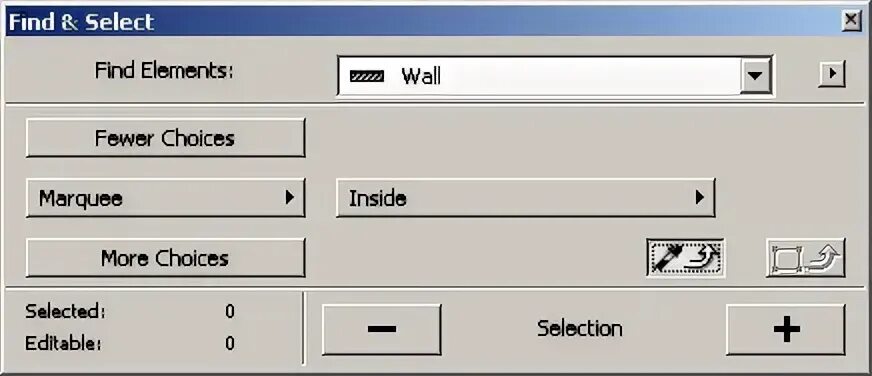 Finding selected