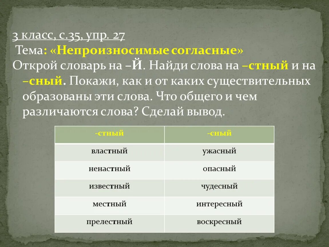 Непроизносимое имя. Прилагательные с непроизносимой согласной. Существительные и прилагательные с непроизносимыми согласными. Непроизносимые согласные прилагательные. Найти слово с непроизносимой