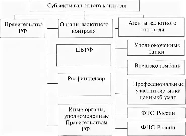 Субъекты валютного контроля