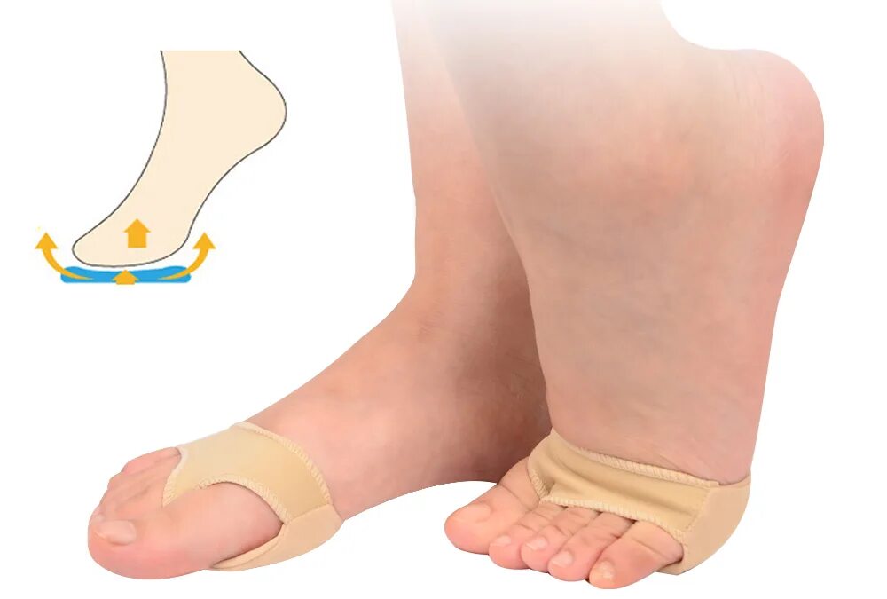 Силиконовая подушечка для hallux valgus. Ортопедические вкладыши для передней части стопы. Подушечки для средней части стопы.