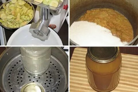 Яблочный сок на мясорубке