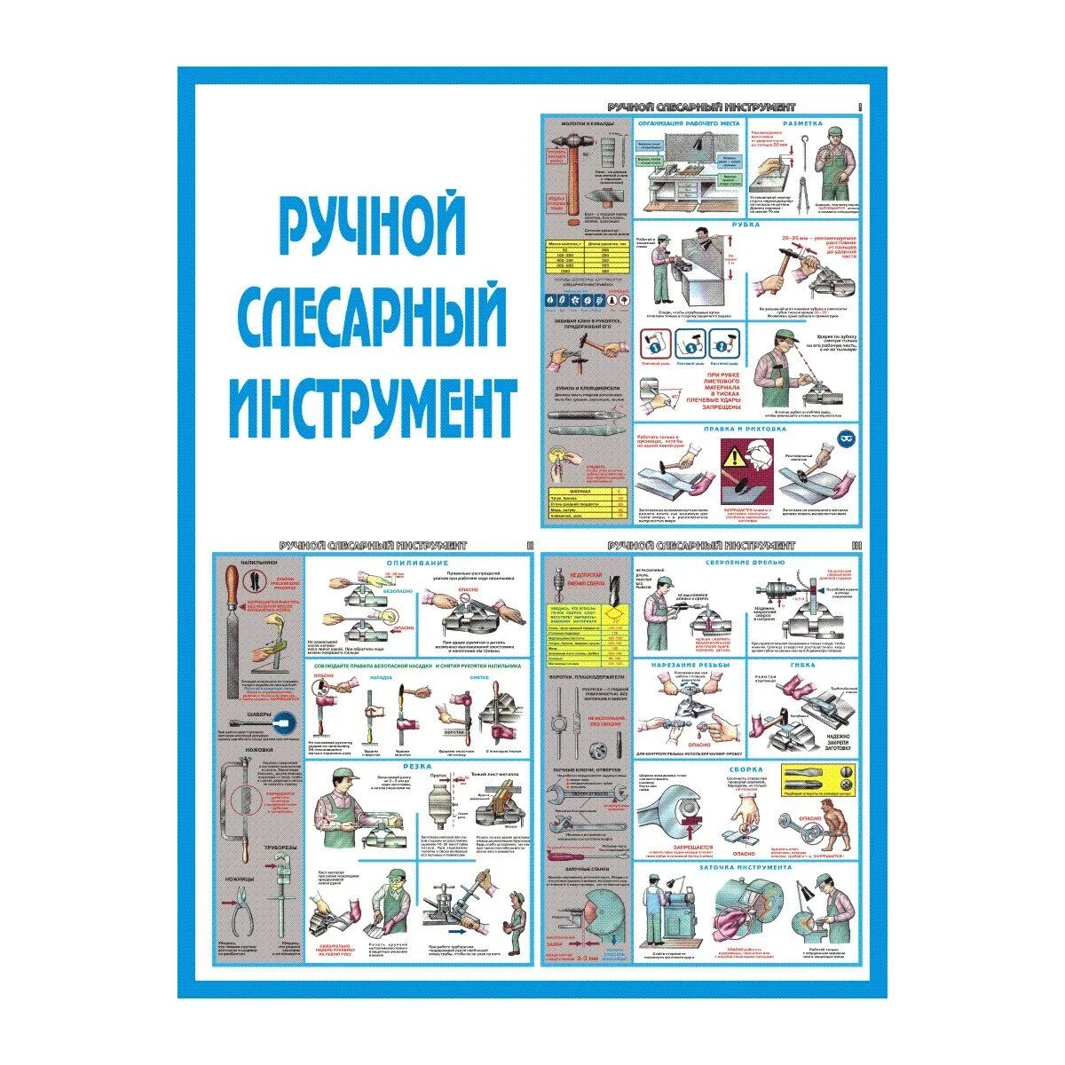Использование ручного слесарного инструмента