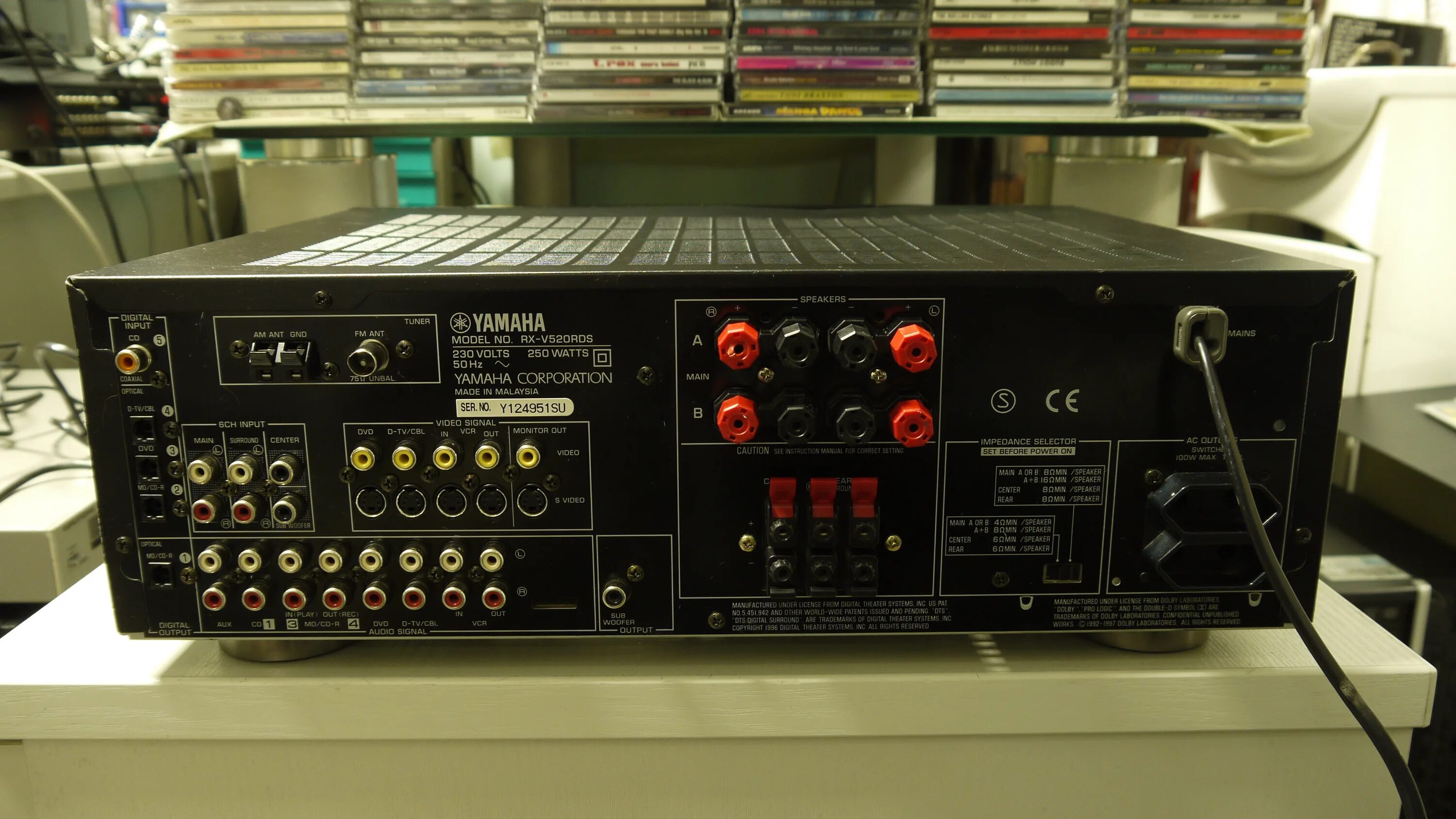 Ресивер параметры. Yamaha 520 rds. yamaha rx-v520. rx-v520rds. ресивер yamaha rx- v 520.