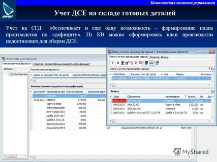 Учет деталей