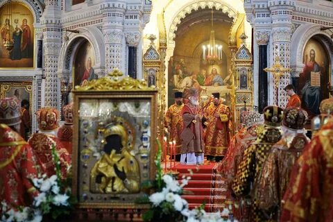 Икона в храме христа спасителя в москве