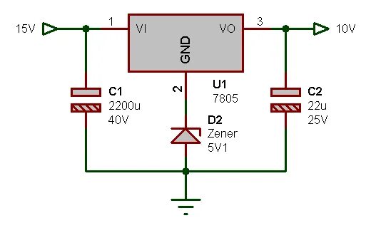 Регулируемый стабилизатор на 7805 схема. Lm7805 стабилизатор схема включения. Стабилизатор напряжения 7805 схема включения. Стабилизатор напряжения lm7805 схема включения.