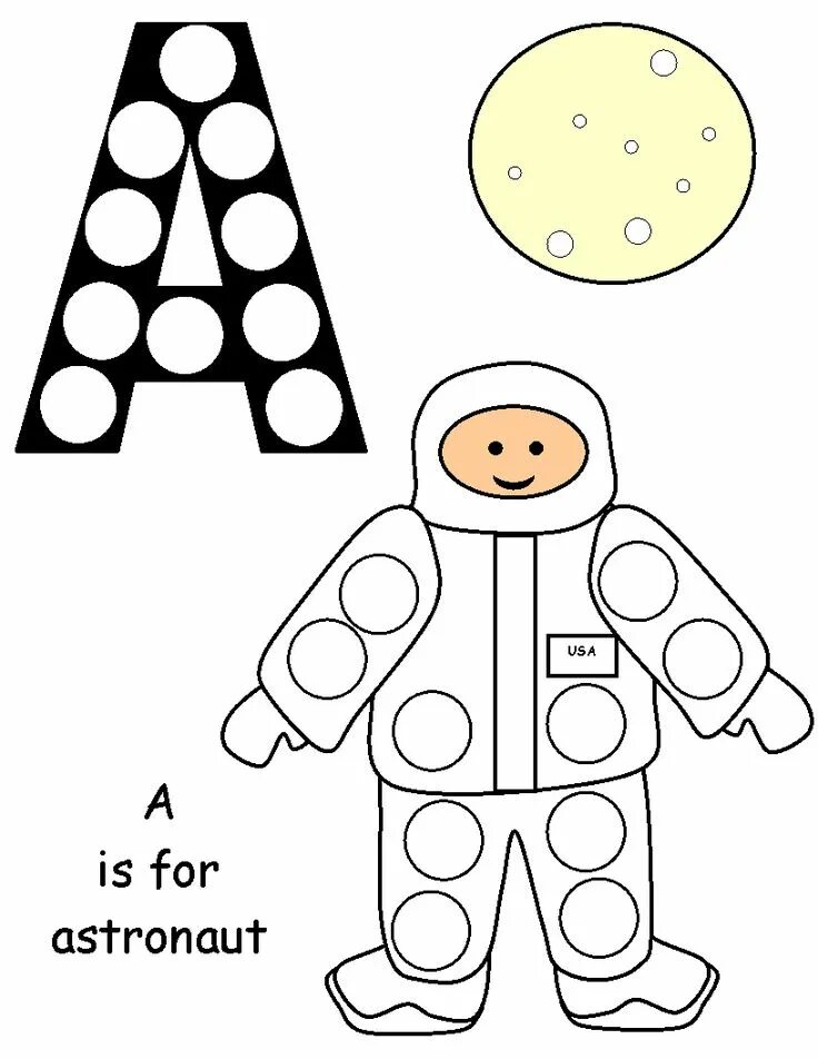 A is for astronaut