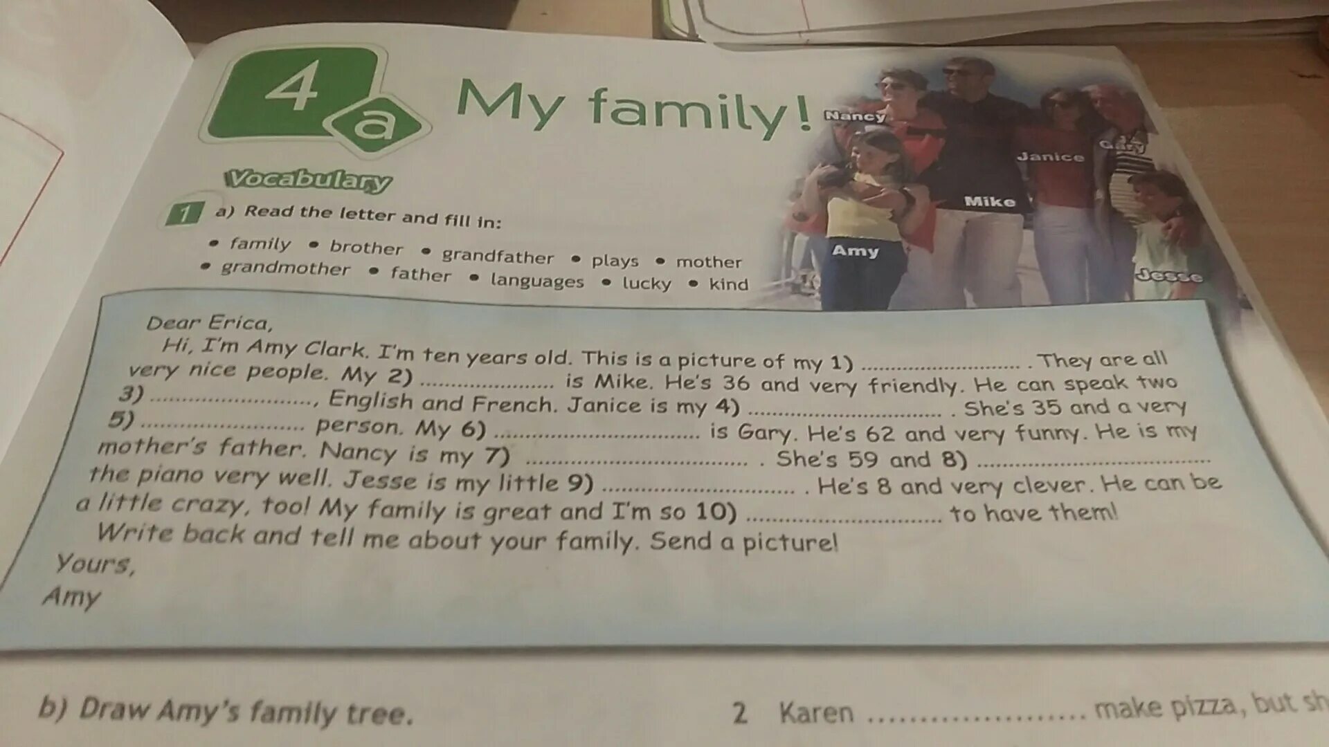 Fill in charity foster senior. Read the Letter and fill in 5 класс. My Family 1 класс. Английский тест Reed and feel in. Read the Letter and fill in 6 класс.