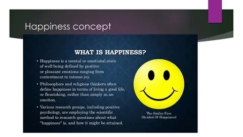 The state of being happy