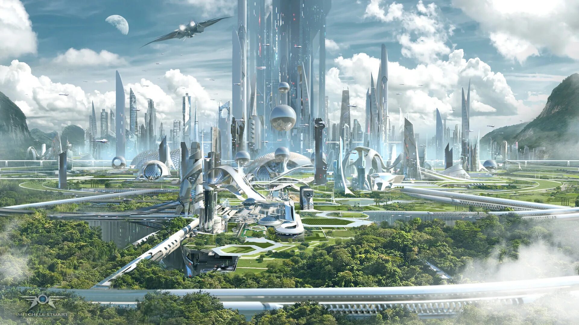 Найти будущее. Экогород будущего концепт. Future City. Город будущего Элизиум. Космический город зелень.