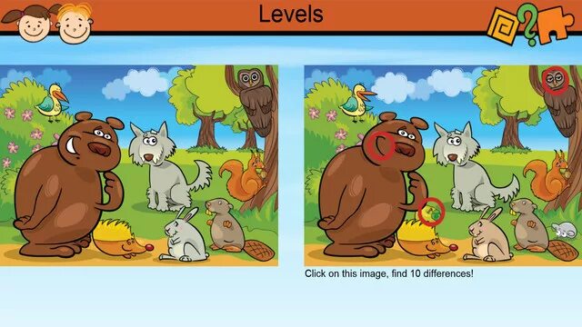 Найди отличия задания для дошкольников. Отличия картинки. Найди 6 животных. Найди отличия. Лесные животные задания для детей.