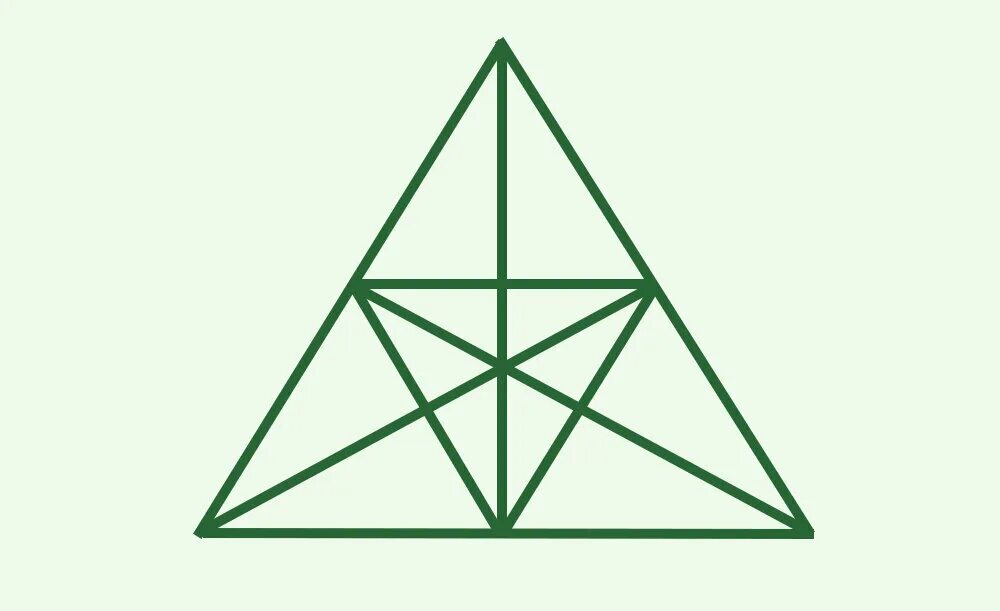 Из 9 треугольников 1. Сколькоттреугольников. Треугольники в треугольнике головоломка. Сосчитай количество треугольников. Головоломки с треугольниками с ответами.
