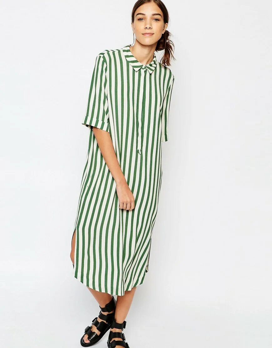 Платье рубашка 2023 в полоску. Платьеоубашка в полоску длинная. Платье в полоску. Платье рубашка 12 storeez. Платье в полоску.