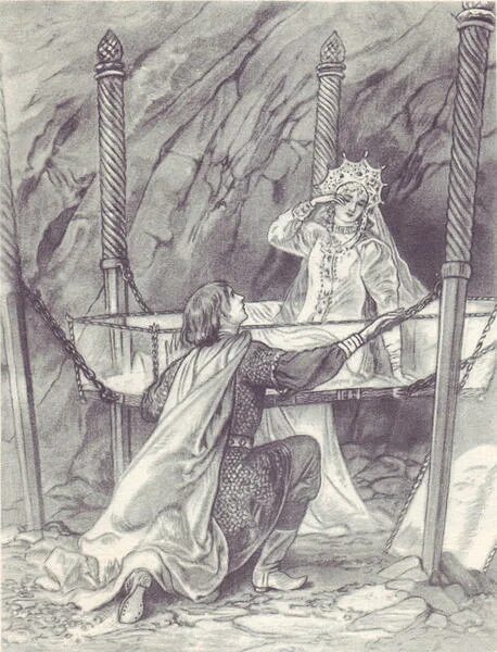 Сказка о мёртвой царевне и семи богатырях в гробу. Сказка о мертвой царевне и 7 богатырях хрустальный гроб. Сказка о мертвой царевне хрустальный гроб. Спящая красавица в хрустальном гробу. Сказка о мёртвой царевне и семи богатырях гроб качается хрустальный.