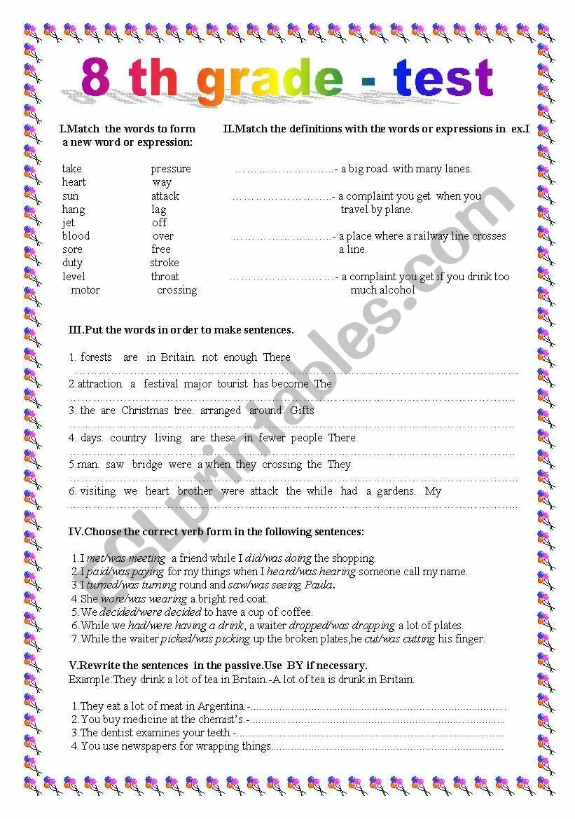 Match the words тест. English Test for 8 Grade. Английский Test 8th Grade. English Tests Grade 8 Test. Test in English Grade 8 класс.