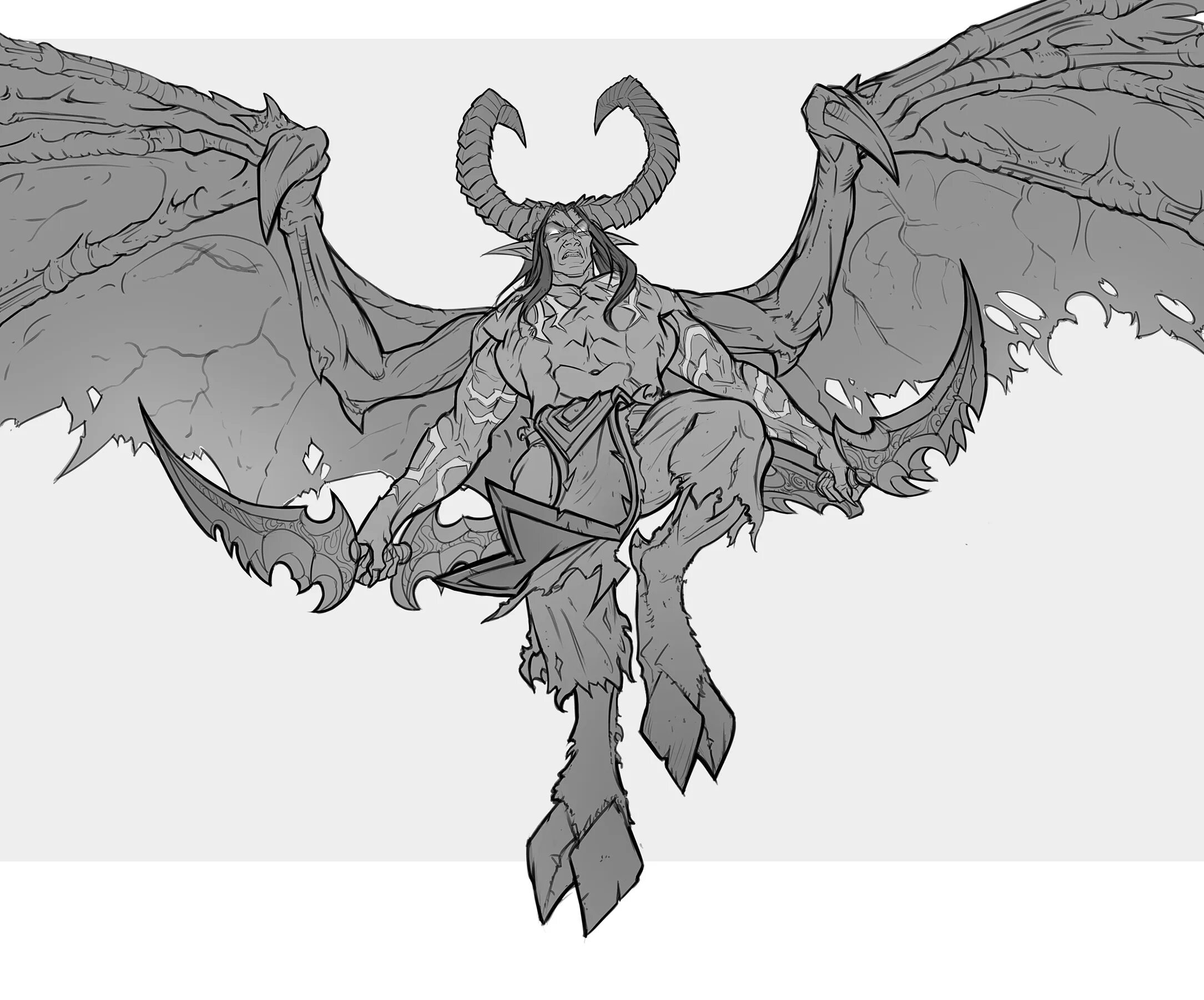 Стилизованные персонажи. Референс демонических рогов. Демон референс. Референс персонажа демона. Иллидан референс.