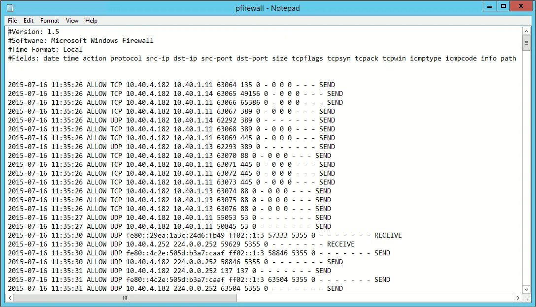 Формат лог файлов. Логи windows. лог файл. как выглядят логи. windows firewall.