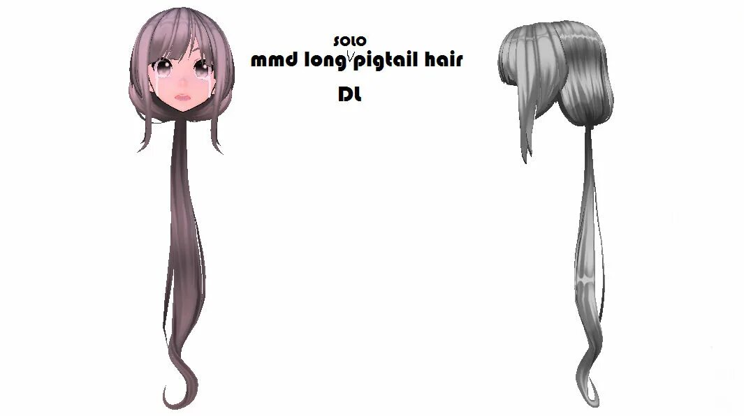 Solo longest. MMD ponytail hair DL. Волосы для ММД. ММД волосы для девушек. MMD DL hair хвост.