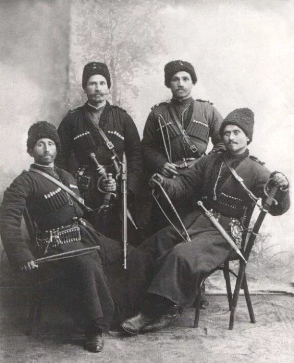 Какие казаки первые. Кубанские казаки российская империя.