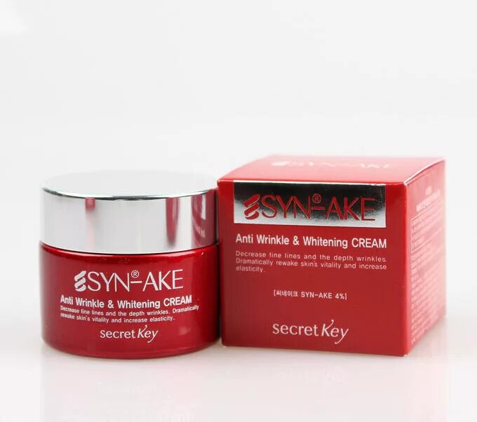 Syn ake Anti Wrinkle Whitening Cream. Крем для лица с пептидом змеиного яда syn-ake Anti Wrinkle & Whitening Cream. Secret Key syn-ake Anti Wrinkle & Whitening Cream крем с пептидом змеиного яда для лица. Syn ake крем для лица со змеиным ядом Корея. Syn ake крем змеиным